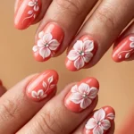 Summer Coral Nail Designs