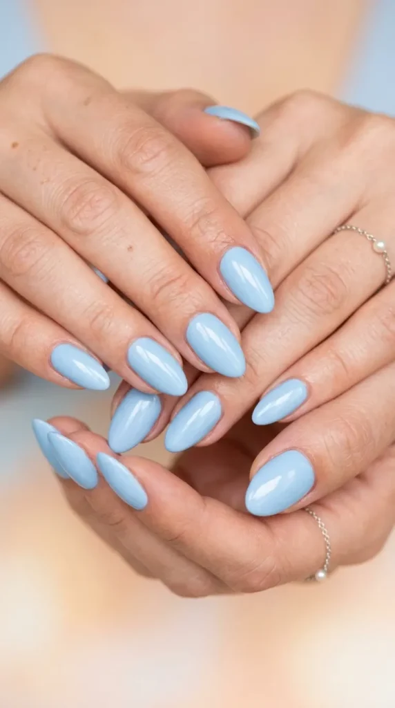 baby blue gel nail designs