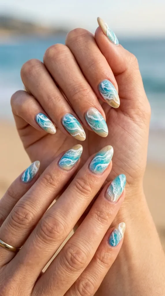 Beach Wave Nails