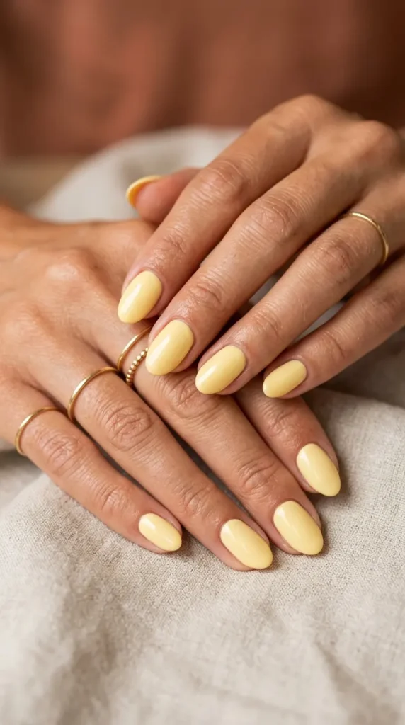 Butter Yellow Nails