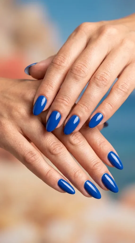 Capri Blue Nails