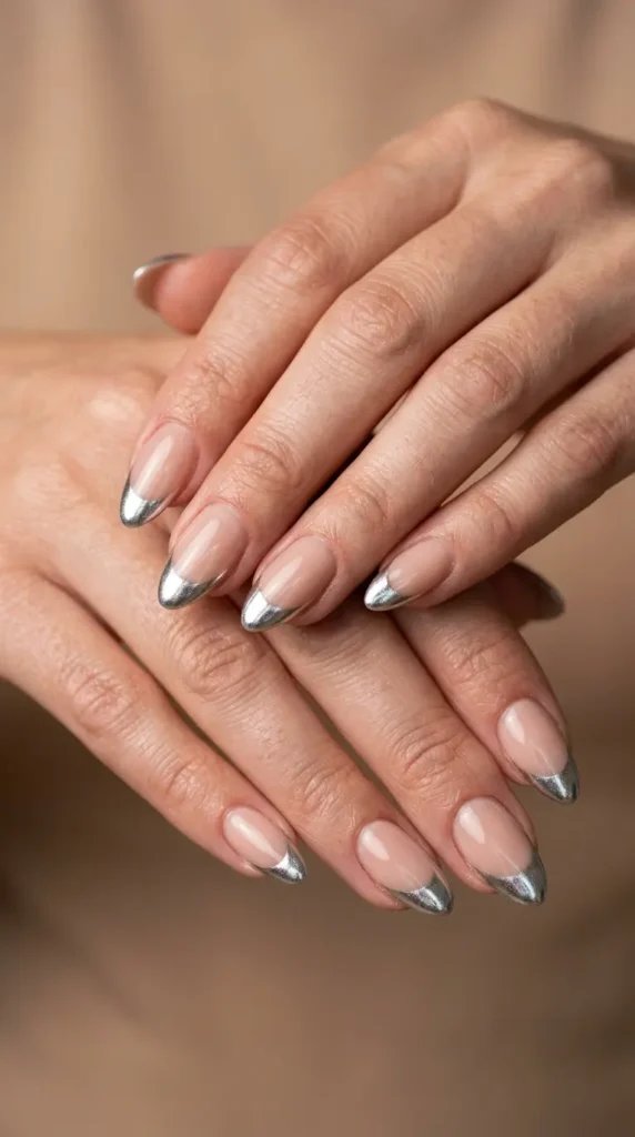 Chrome French Tips