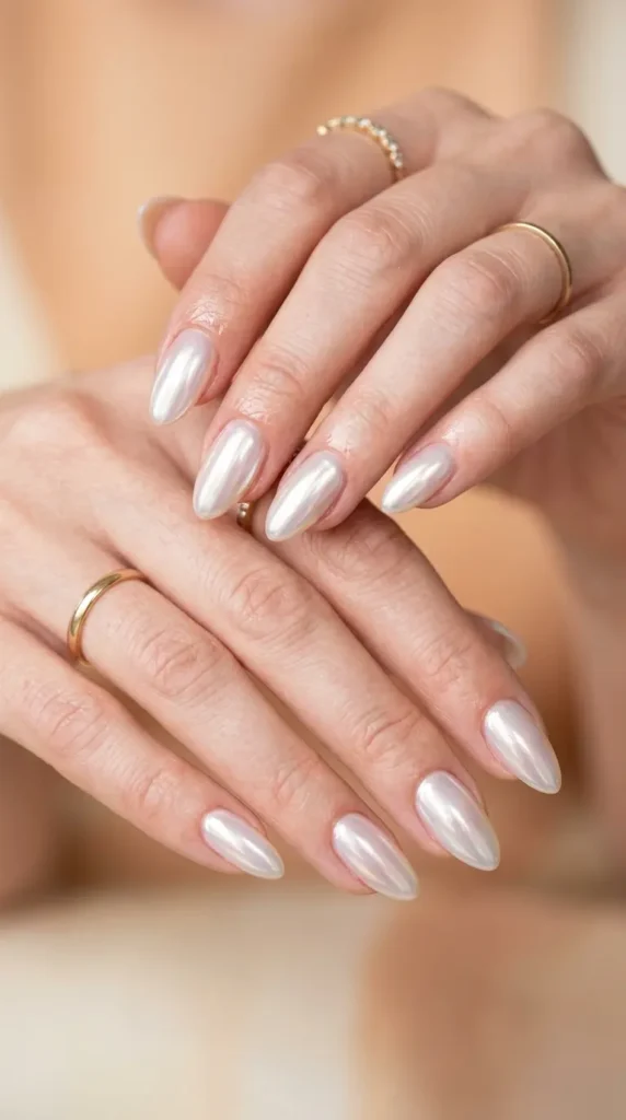 Chrome Glazed Nails