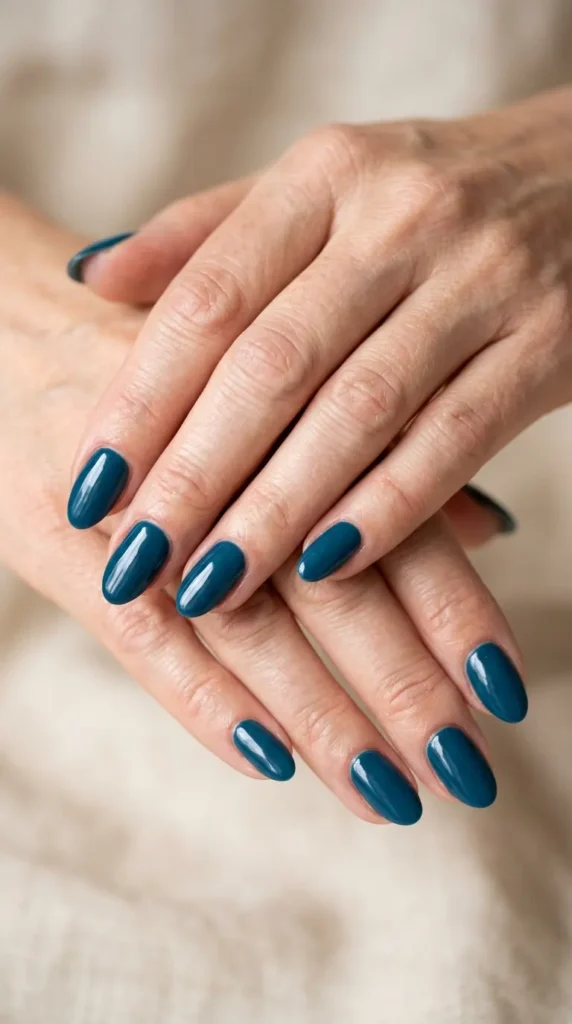 Coastal Blue Gel Nails