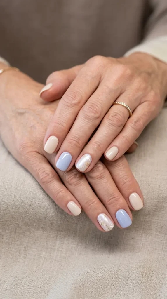 Coastal Grandmother Gel Nails
