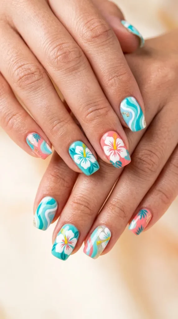 Coconut Girl Nails