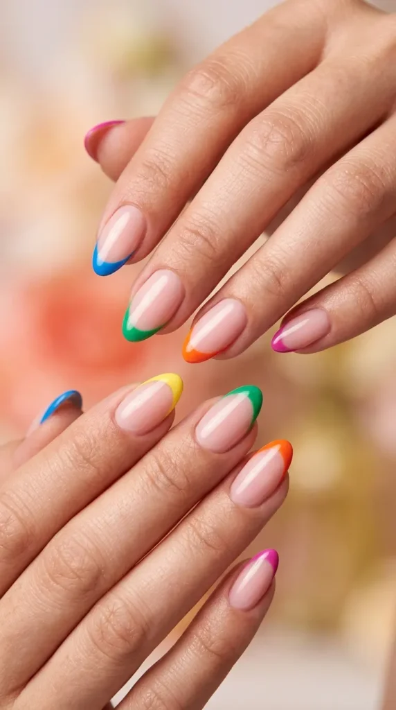 Colorful French Tips