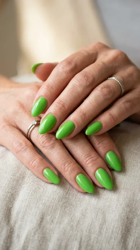 Green Apple Gel Nails