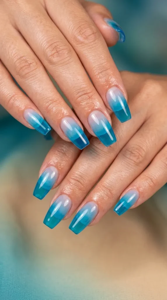 Jelly Blue Translucent Tips