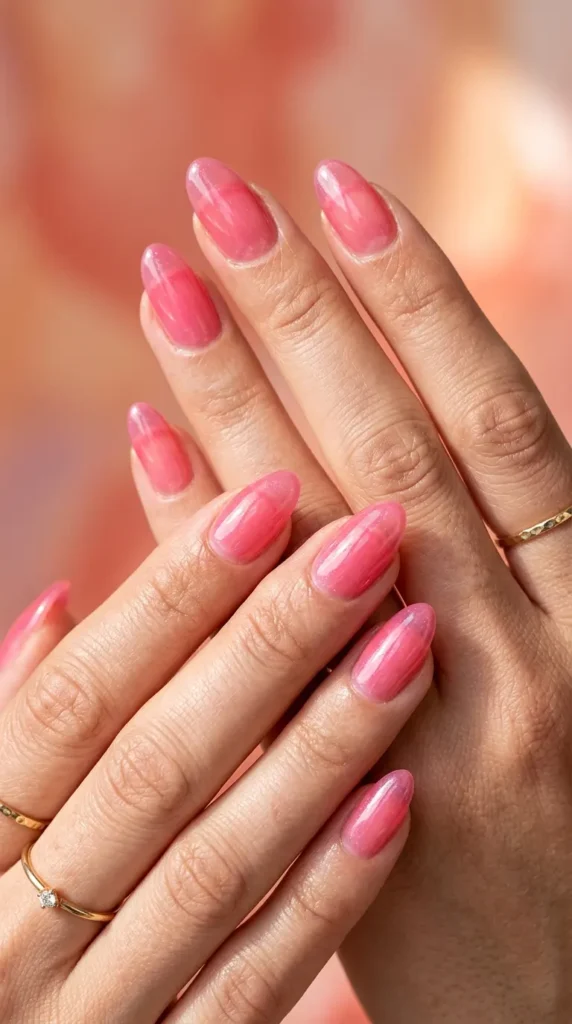Jelly Pink Nails