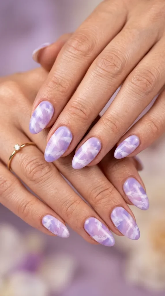 Lavender Cloud Dreamy Nails