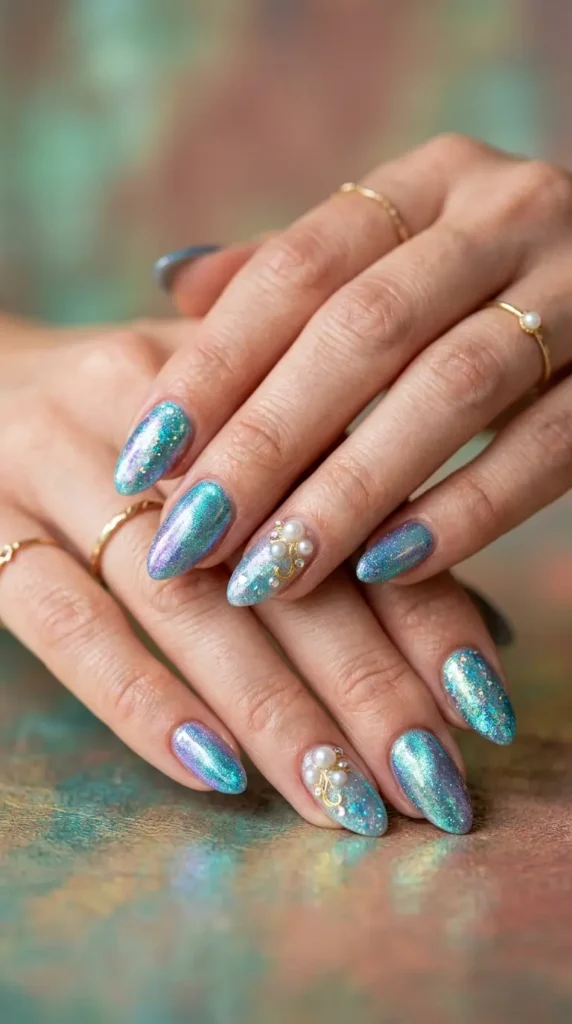 Mermaidcore Nails