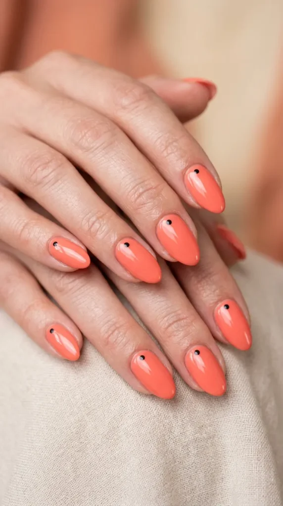 Minimalist Coral Nails