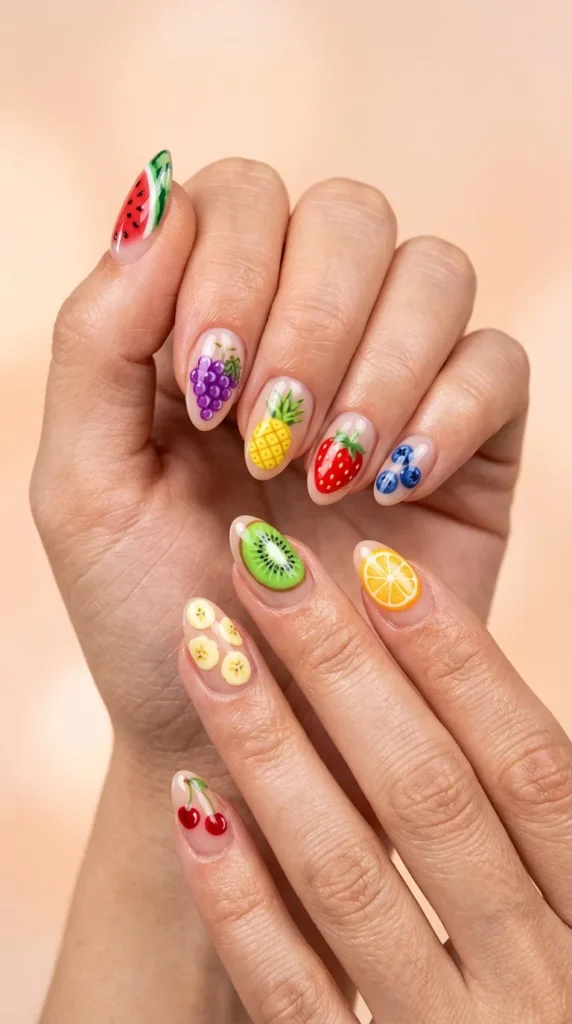 Mixed Fruit Salad Nail Art Set