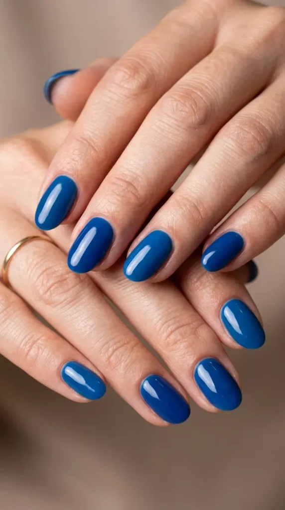 Ocean Blue Nails
