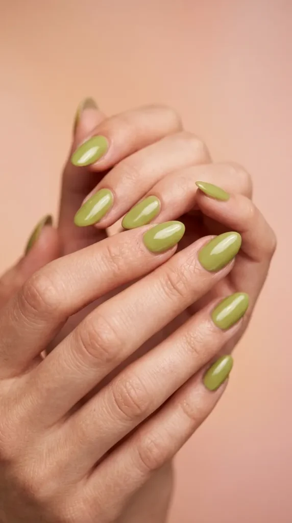 Pistachio Green Nails