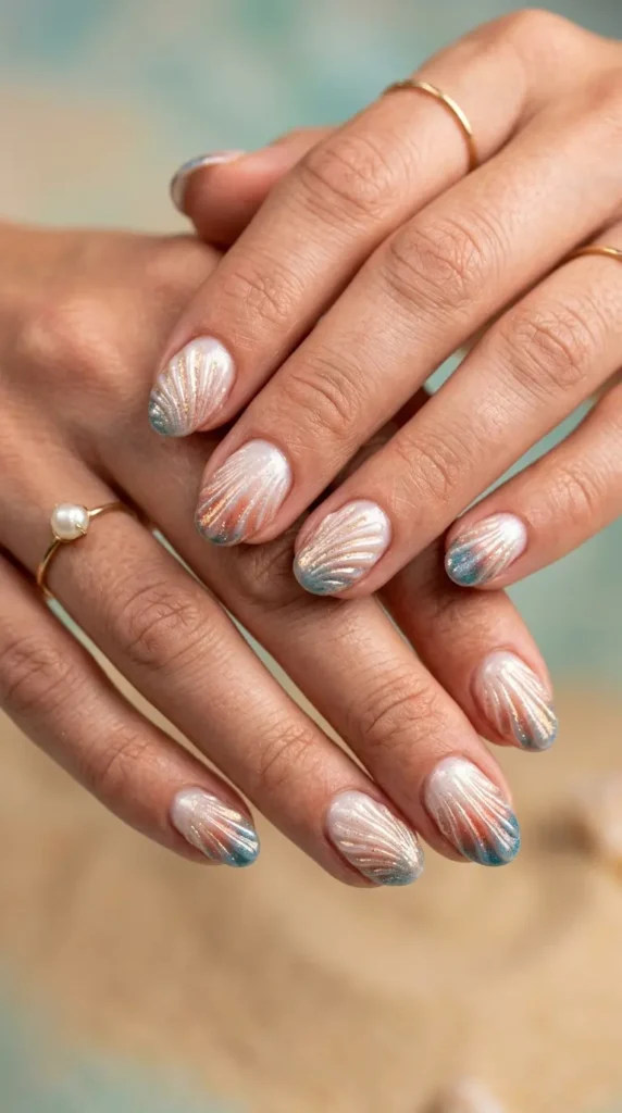 Seashell Nails