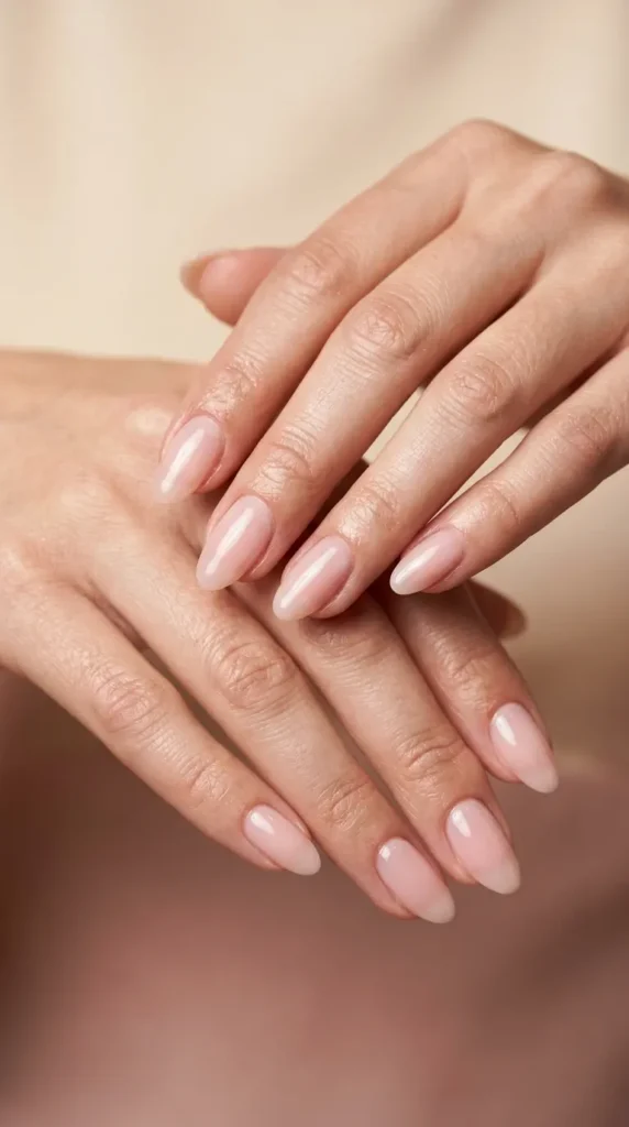 Sheer Pink Nails