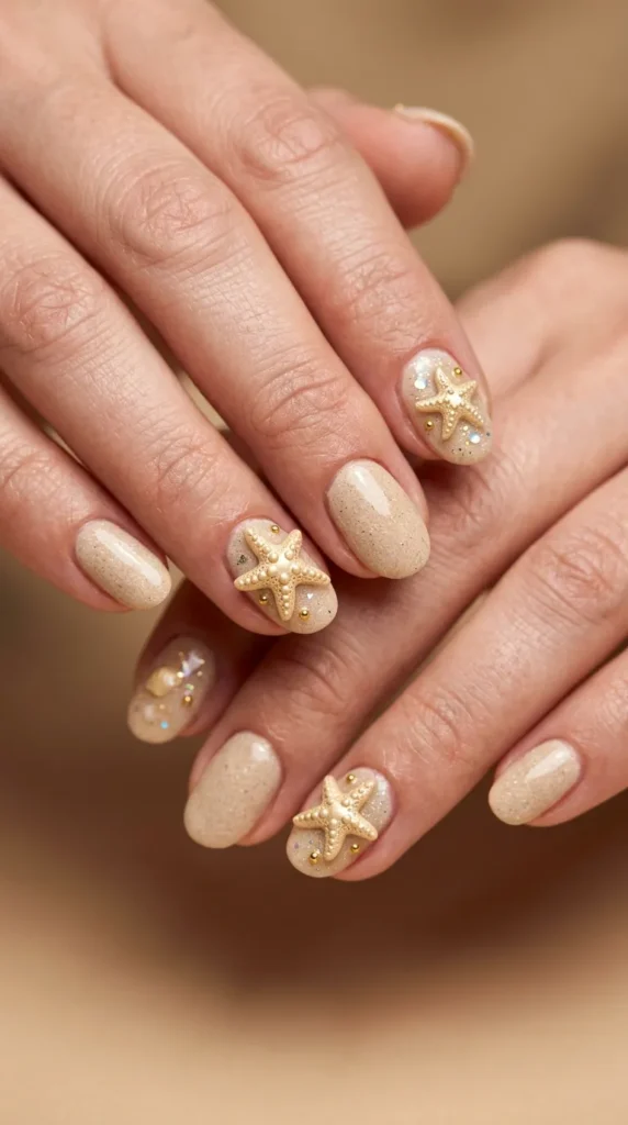Starfish Beach 3D Nail Accents