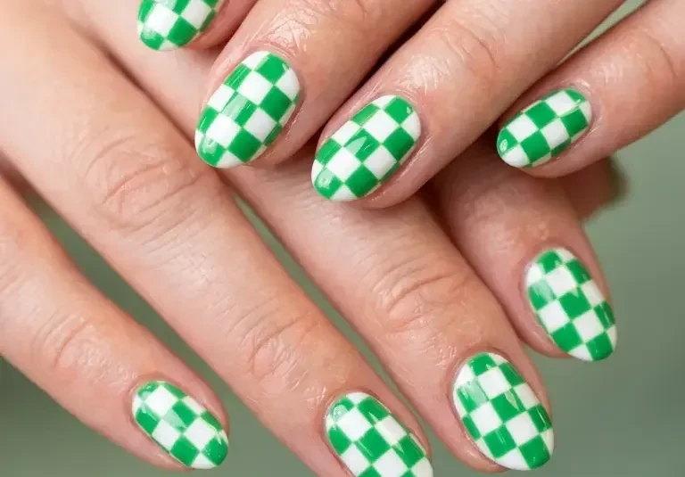 Acrylic Green Summer Nail Designs