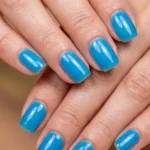 Bright Blue Summer Nails
