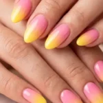 Colorful August Nail Designs
