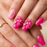 Hot Pink Summer Nail Designs