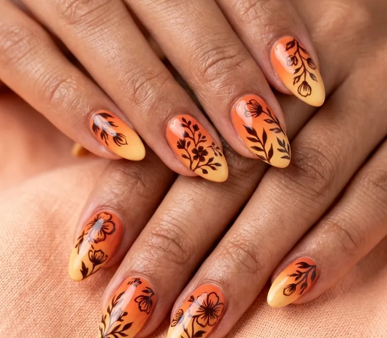 Hottest Floral Summer Nail Designs