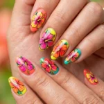 Neon Bright Summer Nail Designs