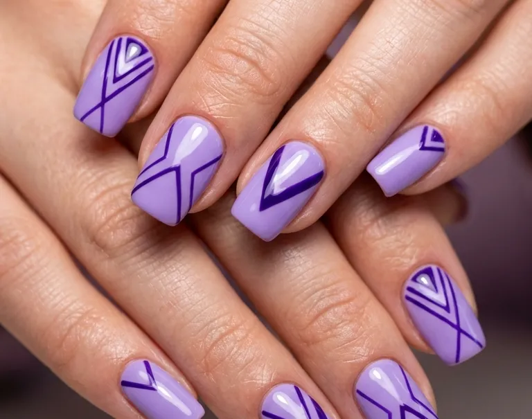Purple Summer Nail Designs