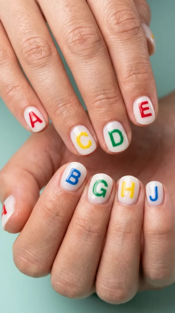 ABC Alphabet Nails