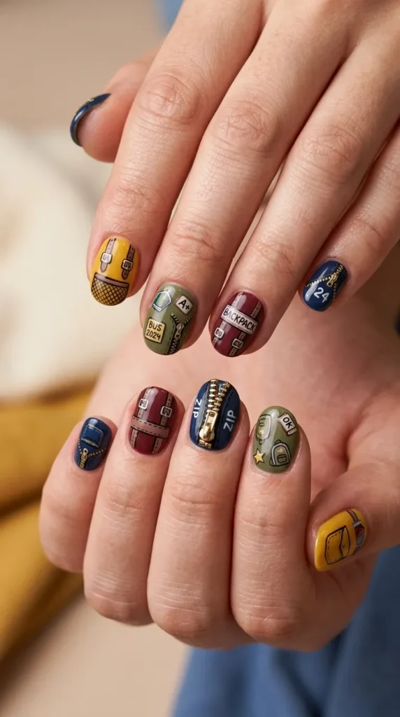 Backpack Icon Nails