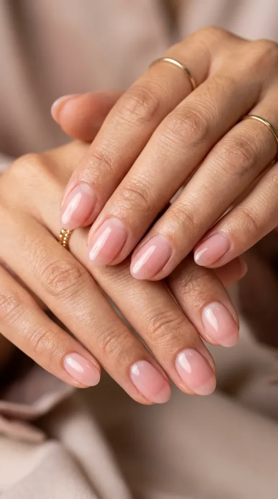 Barely Pink Jelly Nails