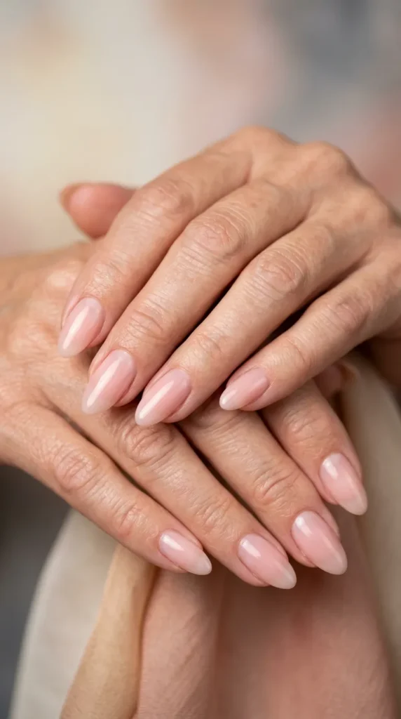 Barely-There Pink Nails