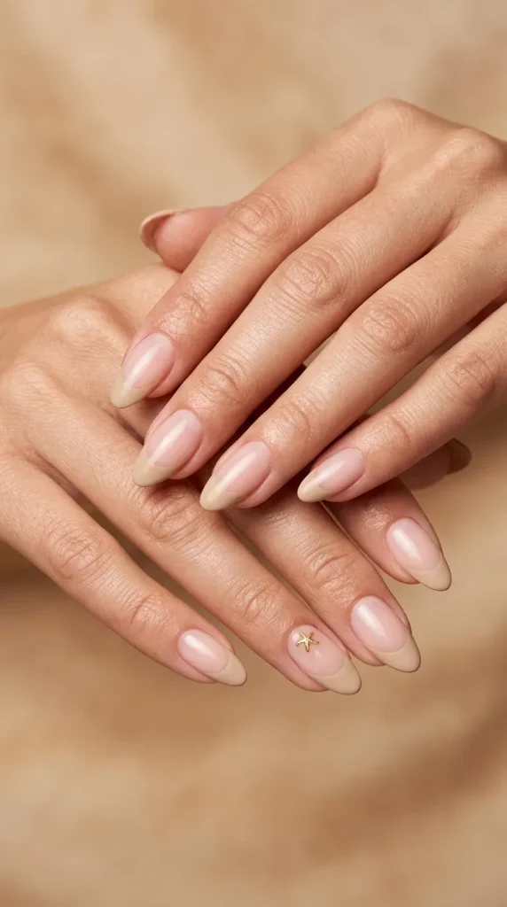 Beachy French Manicure