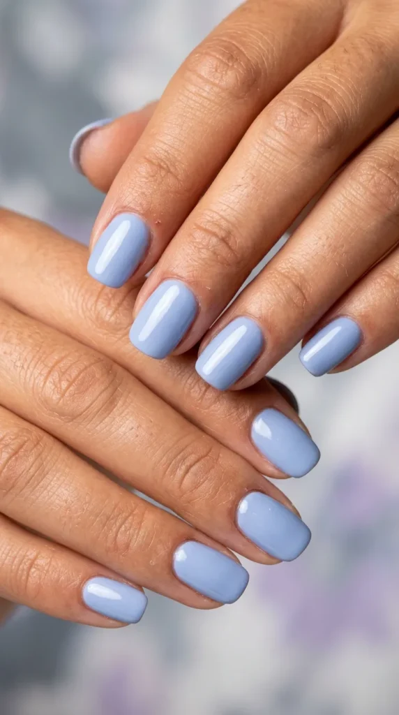 Blueberry Milk Nails