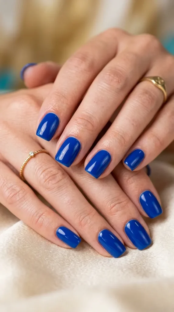 Capri Blue Nails