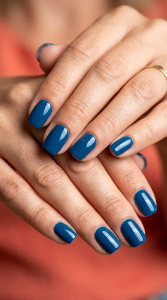 Caribbean Blue Nails