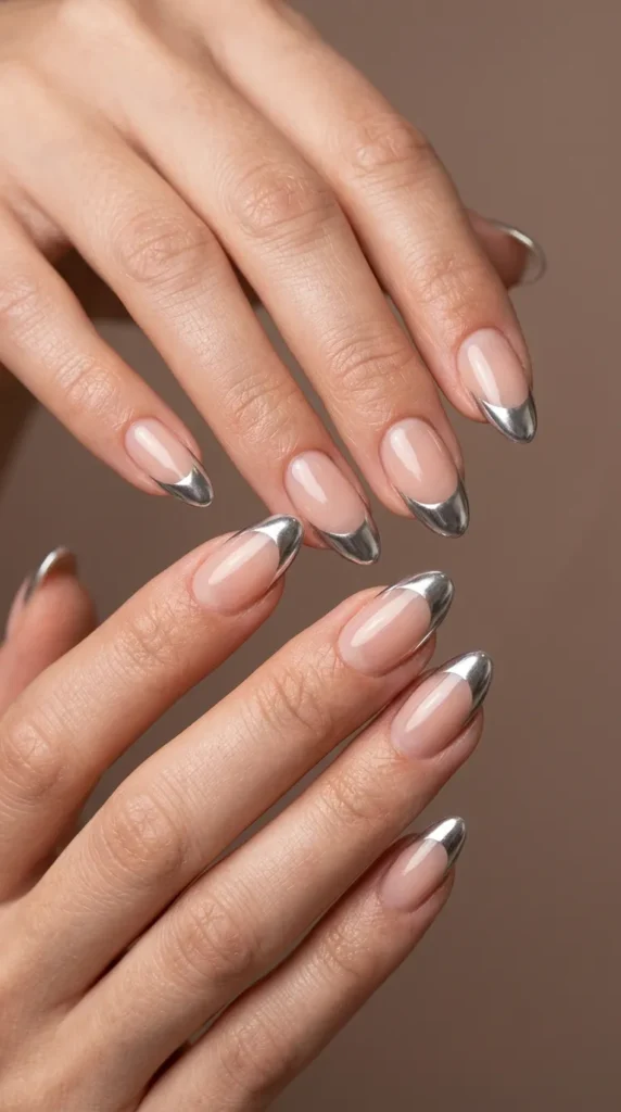 Chrome French Tips