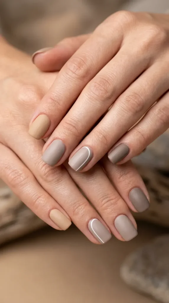 Coastal Chic Neutral Nails