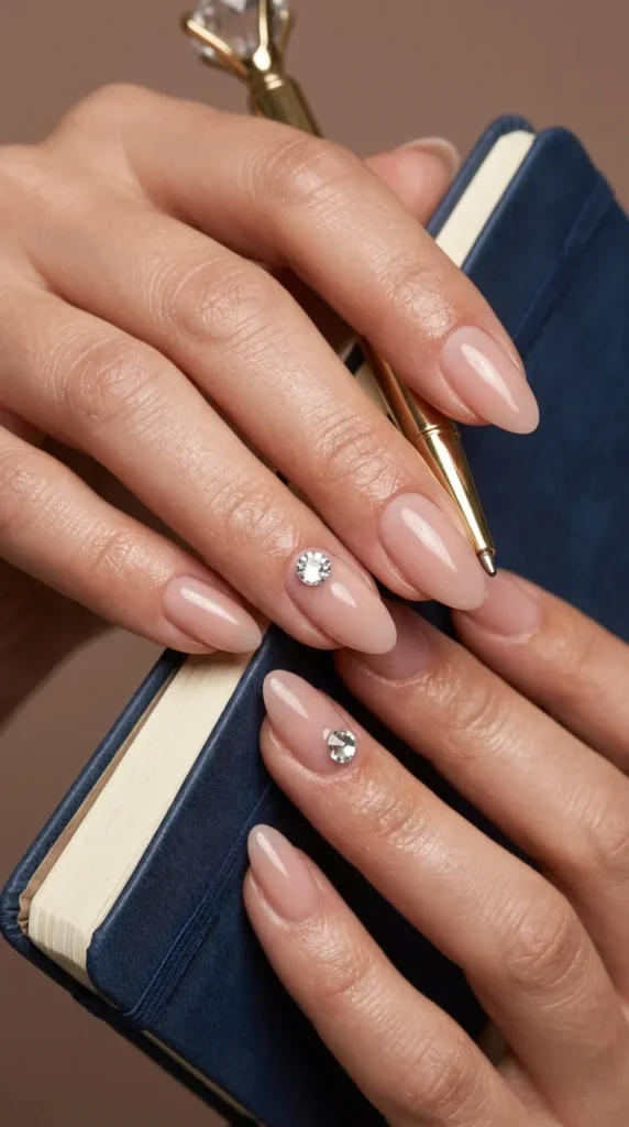 Crystal Accent Nails