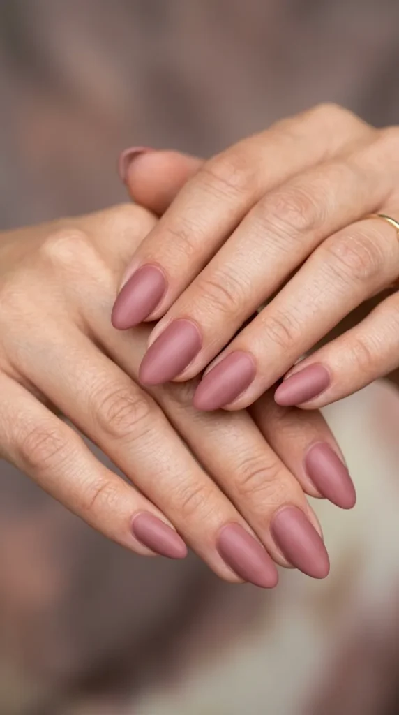 Dusty Rose Nails
