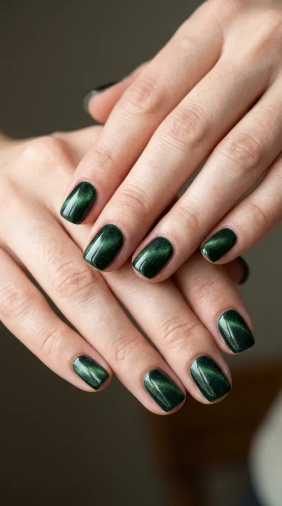 Forest Green Nails