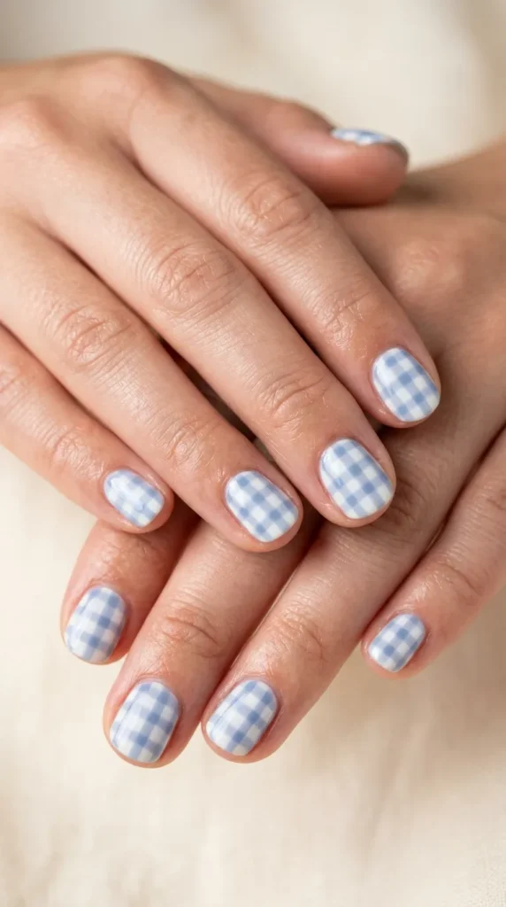 Gingham Nail Designs