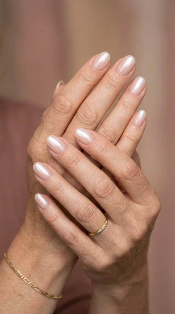 Glazed Donut Nude Nails