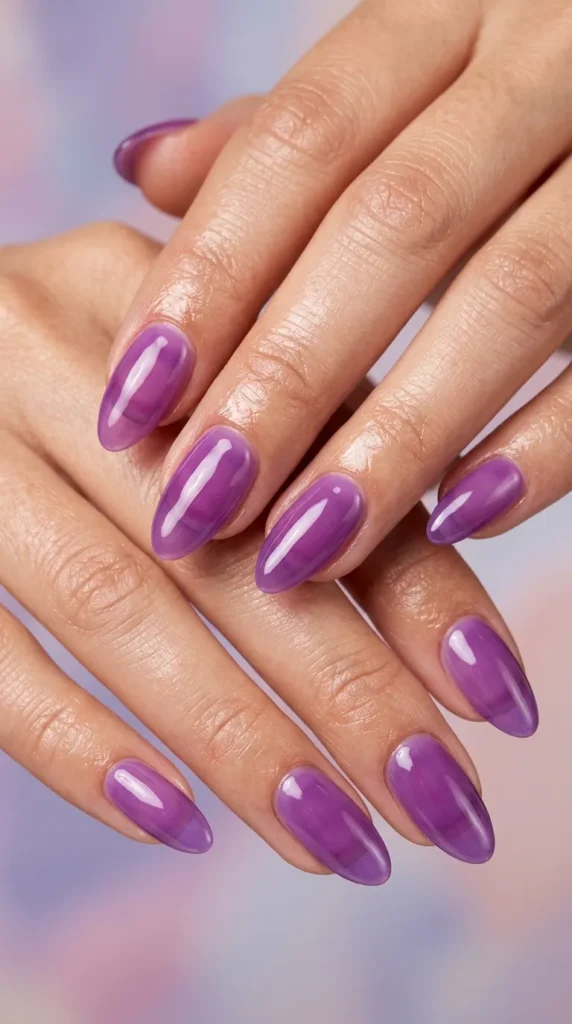 Grape Jelly Gloss Nails