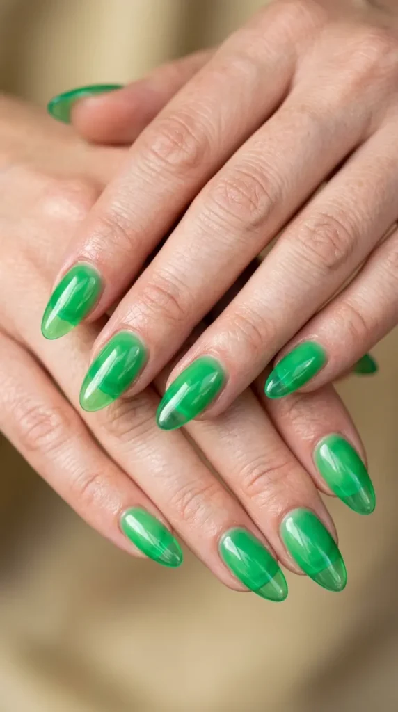 Green Jelly Nails