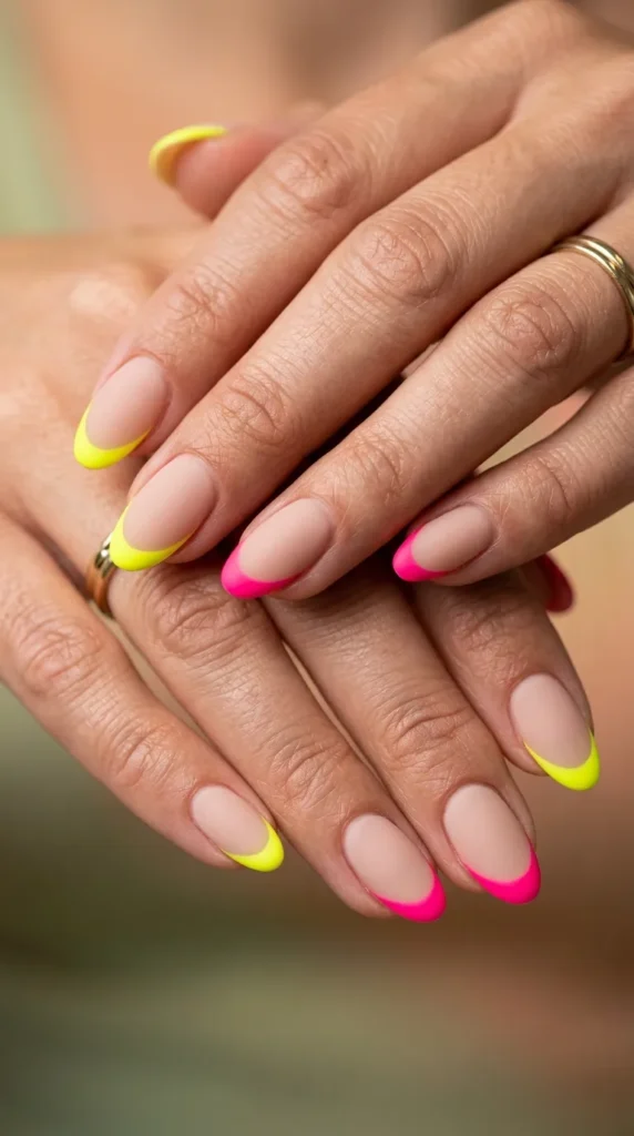 Highlighter Color Pop Nails