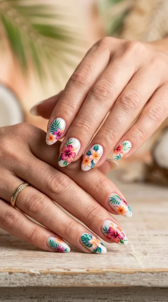 Island Bloom Nail Art