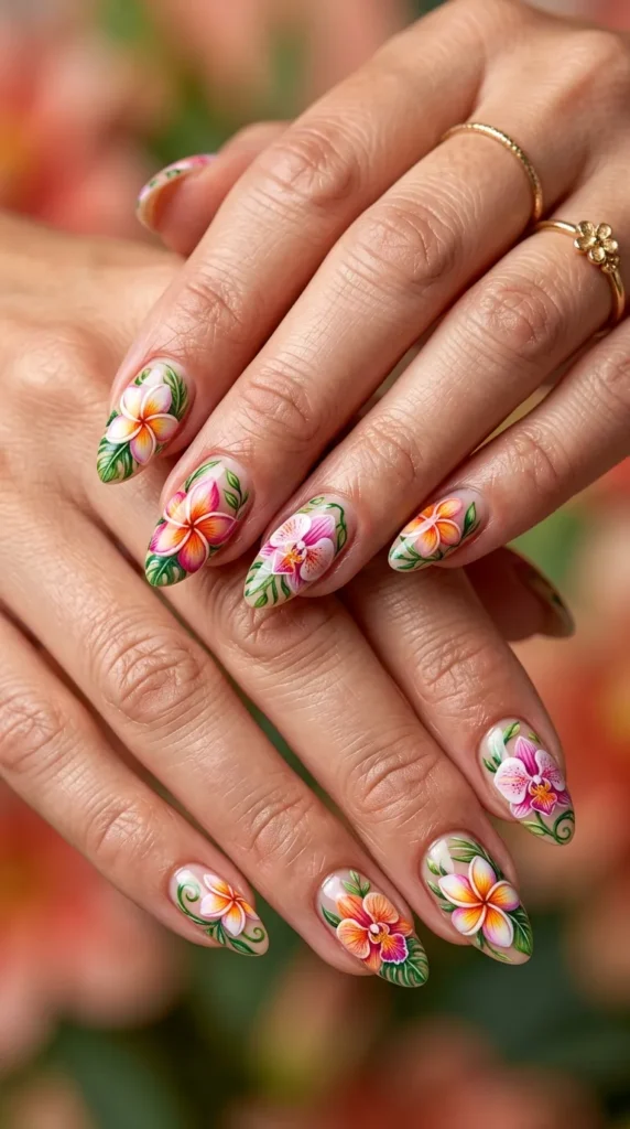 Island Flower Nails